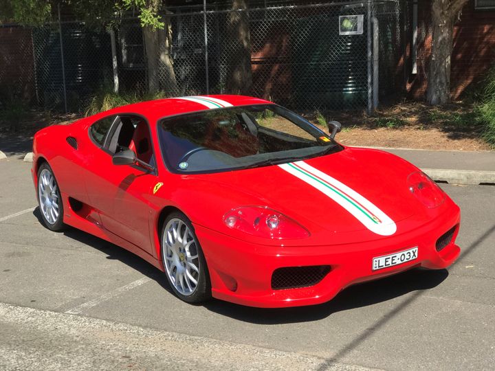 2004 Ferrari Challenge Stradale valued at $750,000.00