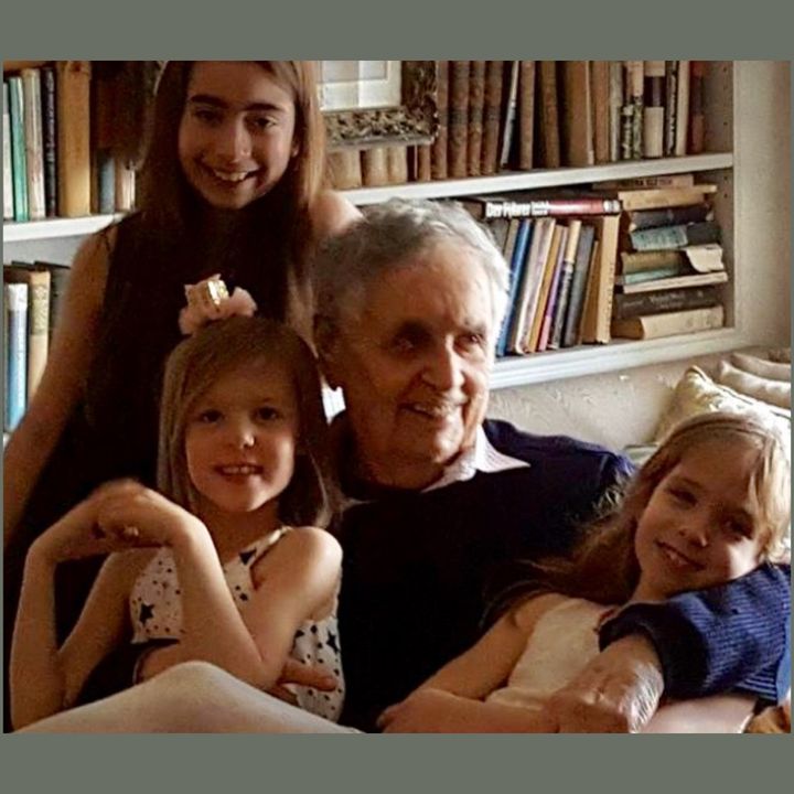 Sherman and his three beautiful granddaughters.