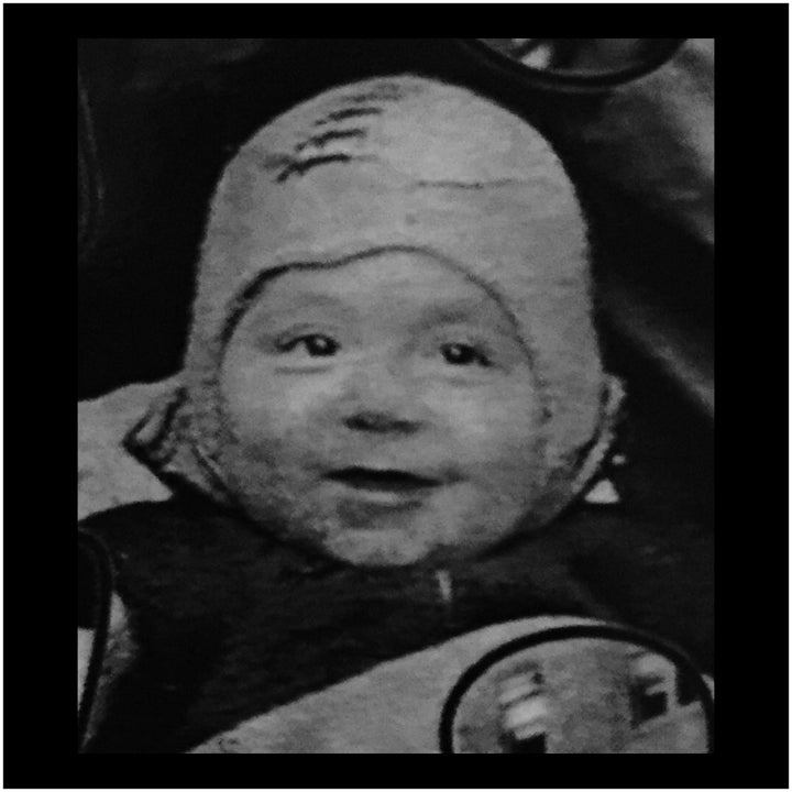 <p> Sherman shown here in his baby carriage - was born the week of the Lindbergh kidnapping. </p>
