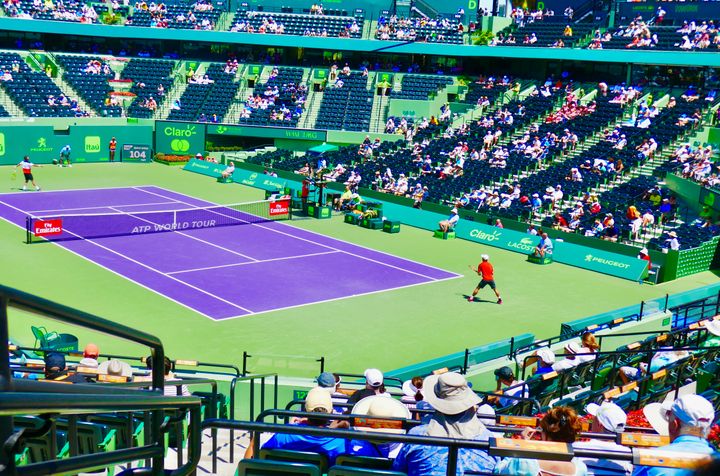 Kei Nishikori at the Miami Tennis Open