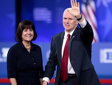<p>Vice President & Mrs. Pence</p>