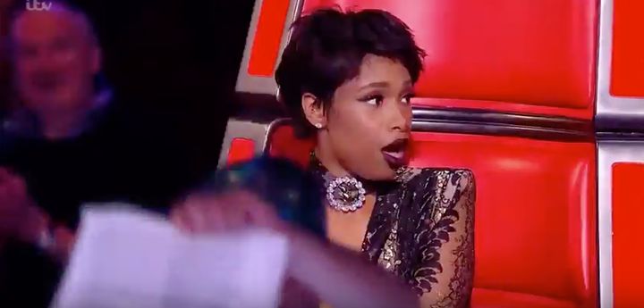 Jennifer Hudson was clearly stunned at the chaos