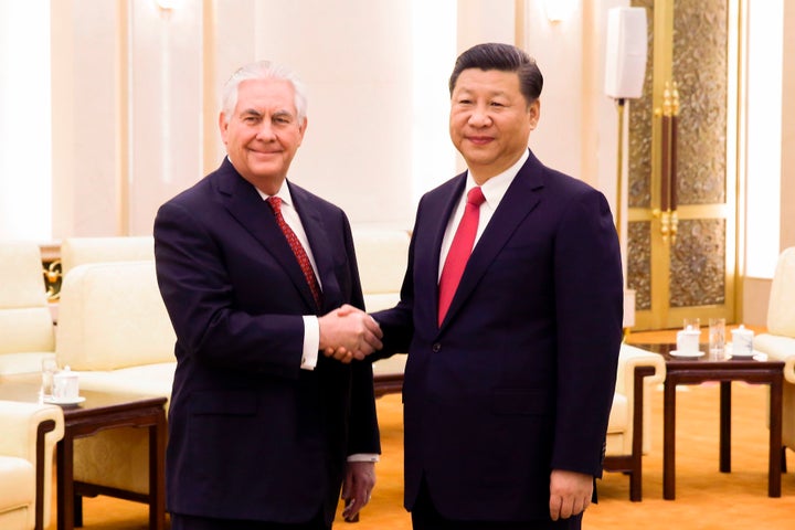 Tillerson meets with Xi on March 19.