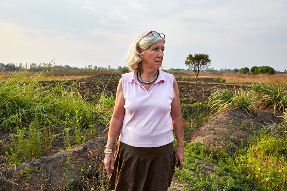 Sustainable agriculture is one of Green Malata’s main focusses. Here, Margriet, unhappy with the condition of a particular patch, waits for the responsible farmer to arrive. Blantyre, Malawi, 2016.