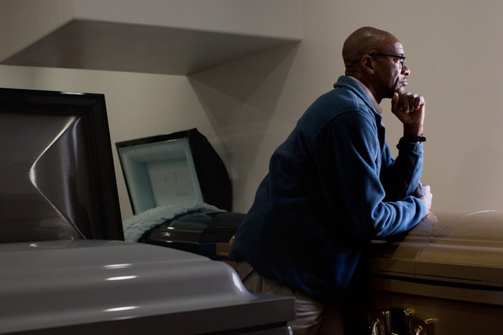 Jeffery Bean works part-time at a funeral home in Panola County, Mississippi.