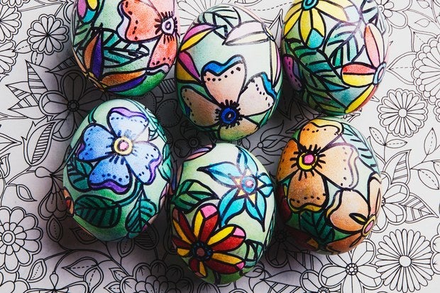 Give your Easter eggs a dose of flower power.