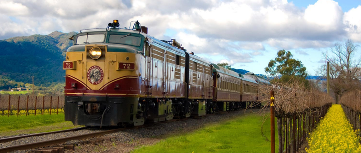 The Napa Valley Wine Train is a great way to see wine country. 