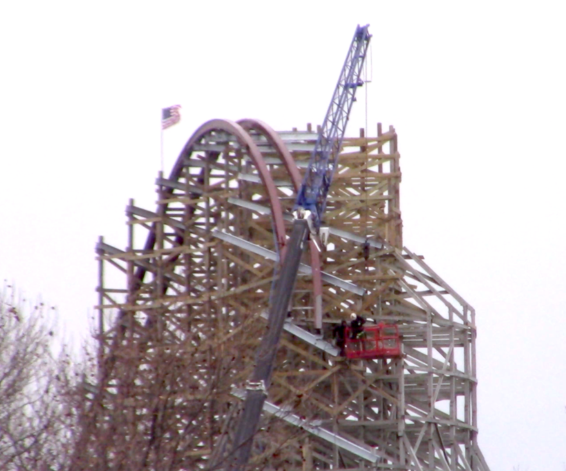 The first major element following the main drop