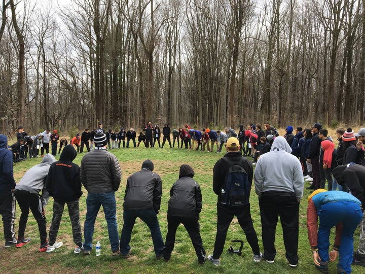Willie O’Ree Skills Weekend participants engage in an <a rel="nofollow" href="https://www.outwardbound.org/" target="_blank">