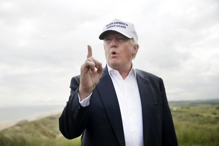 Donald Trump at Trump International Golf Links in Abderdeen 
