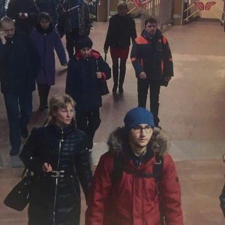 A still image of suspect Akbarzhon Jalilov walking at St Petersburg's metro station is shown in this police handout photo obtained by 5th Channel Russia April 4, 2017.
