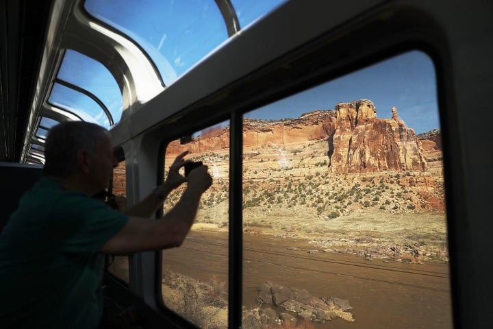 The California Zephyr zips through Utah. 