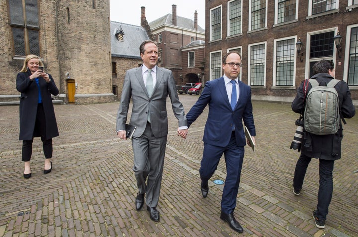 “We think it is quite normal in the Netherlands to express who you are,” Alexander Pechtold (left) said. 