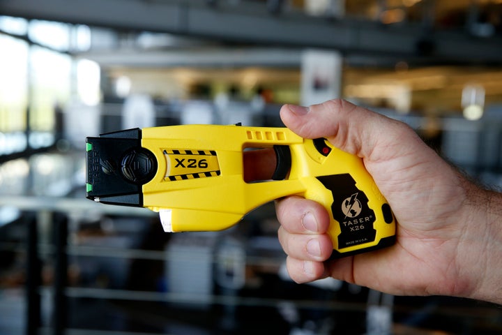 A Taser X26 at the Taser International Inc. manufacturing facility in Scottsdale, Arizona, on April 22, 2015.