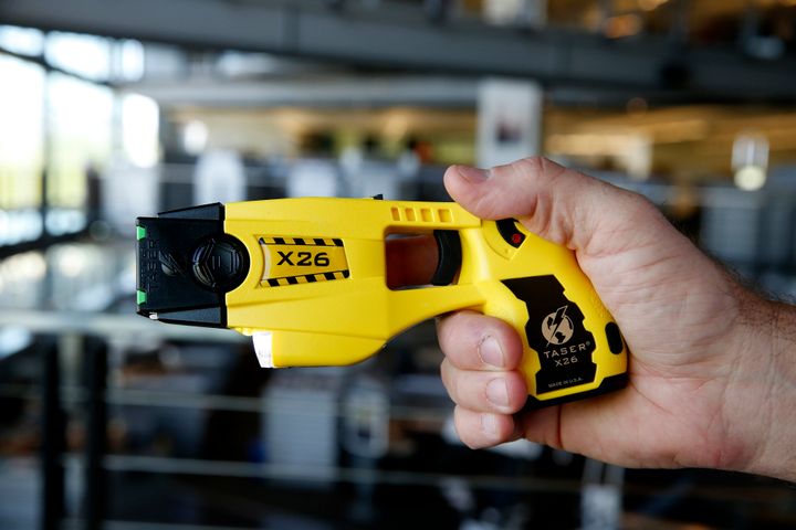 A Taser X26 at the Taser International Inc. manufacturing facility in Scottsdale, Arizona, on April 22, 2015.