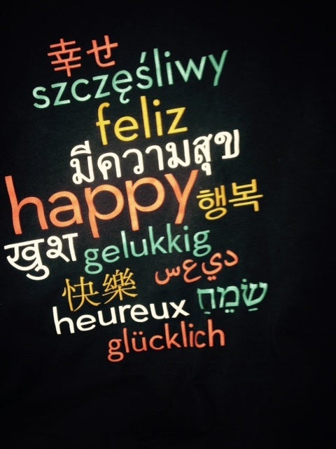 My brand new Live Happy t-shirt.