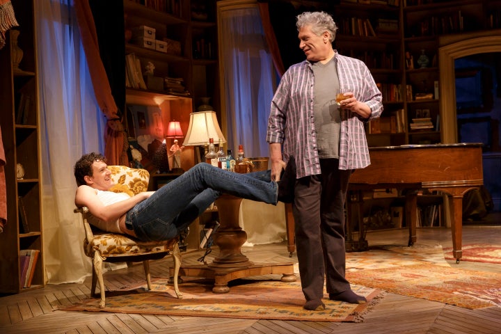 Ebert (left) and Fierstein play a pair of intergenerational lovers whose one-night tryst evolves into a deeper and more complex relationship. 