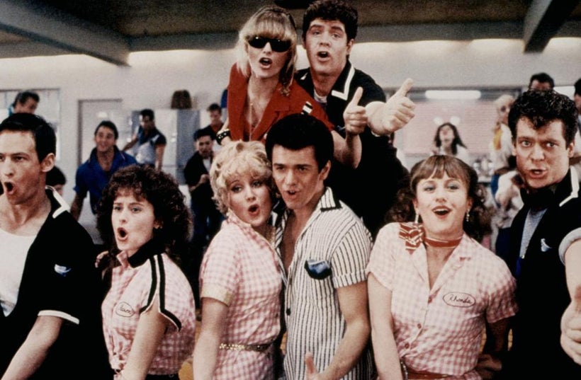 Luft and the cast of "Grease 2"