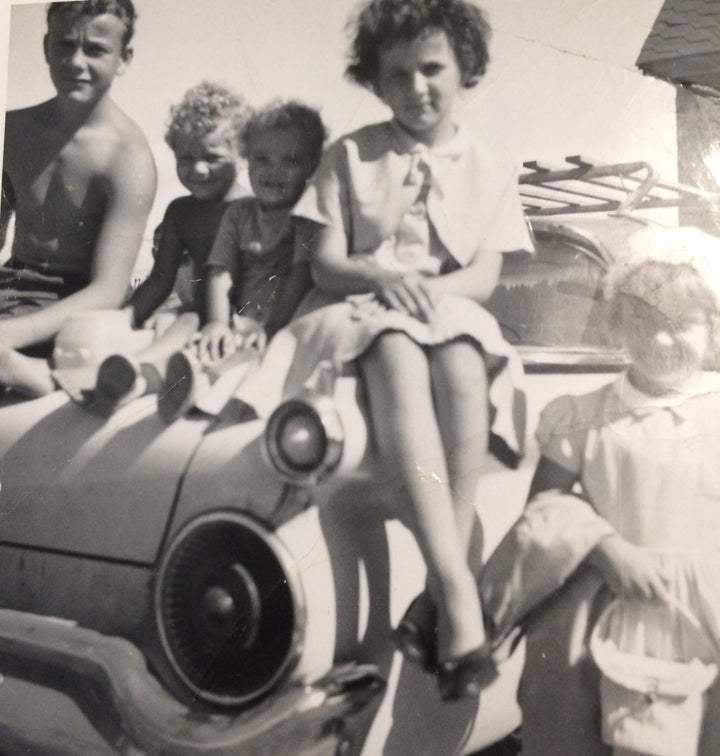 Five of the 12 Bachmeier children. From left to right: Terry, Gary, Joe, Linda and Audrey.