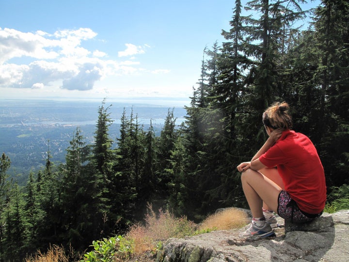 BC, Canada. View from the top of a mountain. 