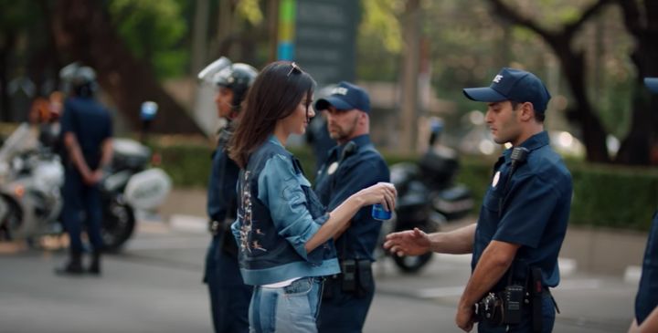 Kendall Jenner in the Pepsi Global ad
