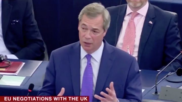 Nigel Farage accused the EU of wanting to 'destroy nation state democracy' by including Gibraltar in the Brexit negotiations