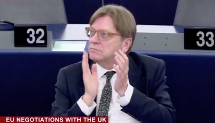 Lead Brexit negotiator Guy Verhofstadt applauded the intervention by Tajani