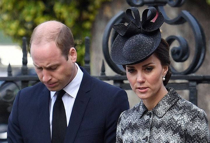 The Duke and Duchess of Cambridge arrive for a Service of Hope at Westminster Abbey