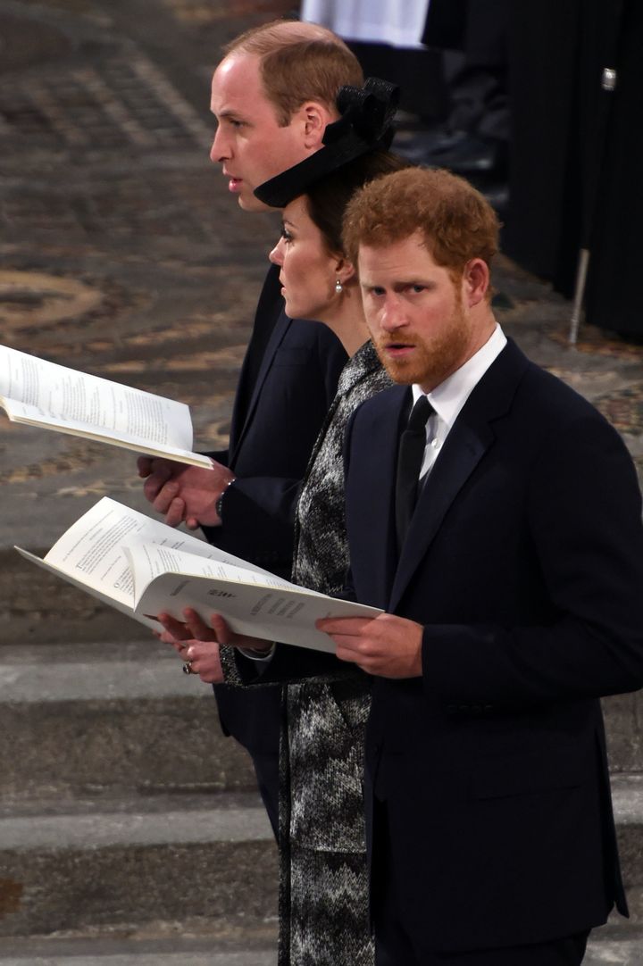 Prince Harry also attended the service