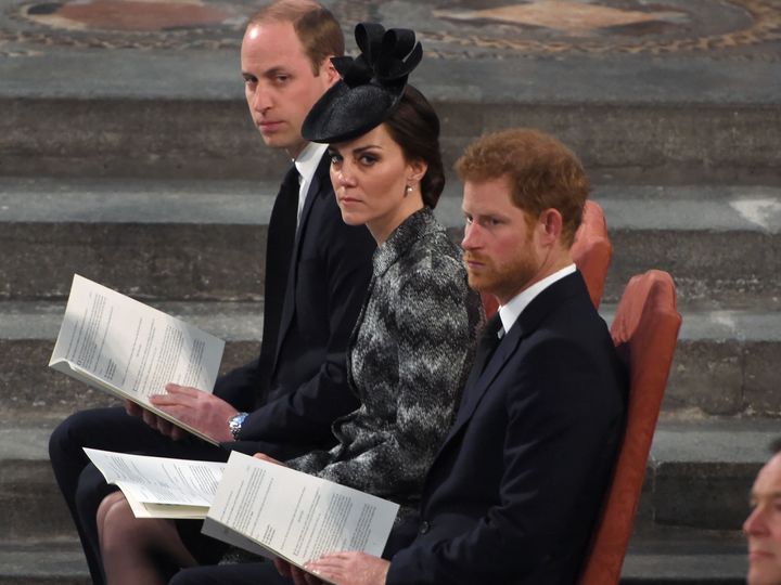 William also delivered a reading during the service. 