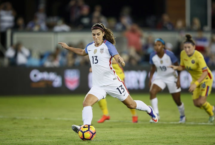 USWNT forward Alex Morgan is one of the five players who filed a complaint over pay discrimination against U.S. Soccer l