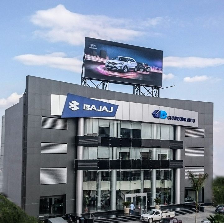 Formetco's digital billboard in Cairo at Ghabbour Auto, Egypt's largest auto dealer. The electronic billboard was assembled in Duluth, GA, shipped from Atlanta.