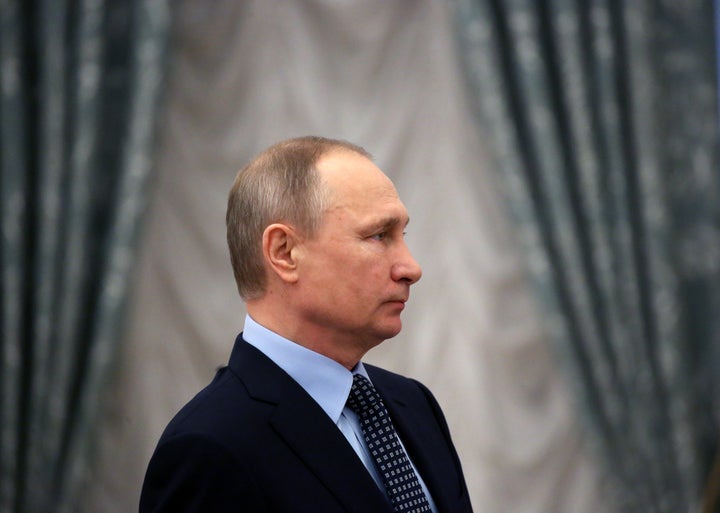 Putin at the Kremlin on March 24.