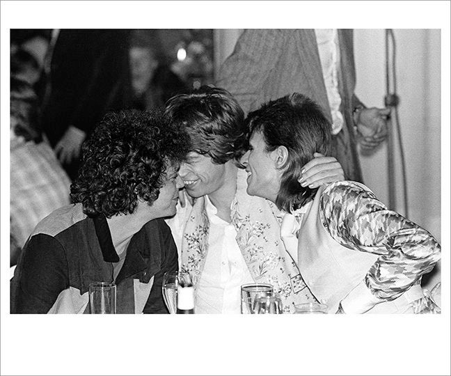 Lou Reed, Mick Jagger and Davie Bowie, 1973.