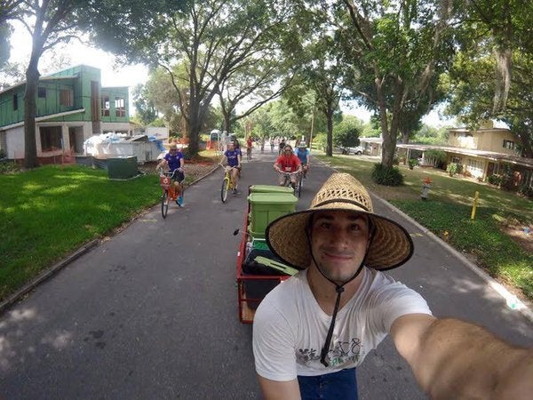 “A swarm of bicycles.”