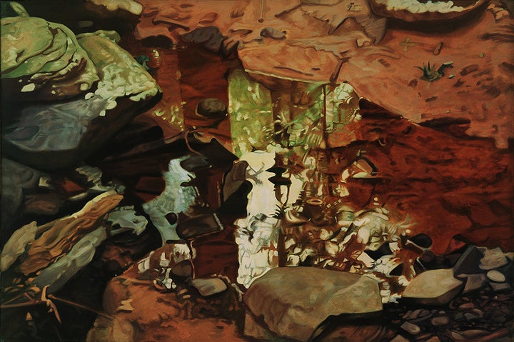 Ralph L. Wickiser, Rusty Reflections, 1978, oil on linen, 40 x 60 inches