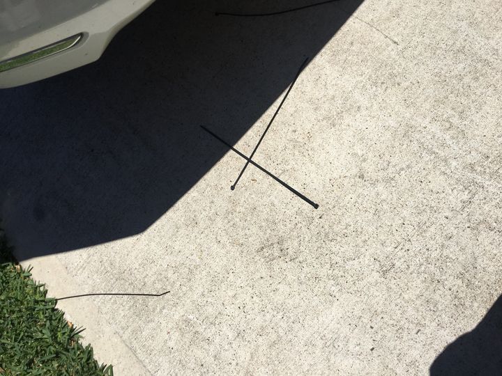 Angela Estrada said police found nearly a dozen zip ties the suspects allegedly dropped.
