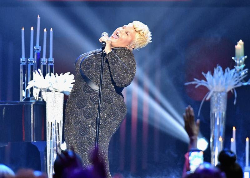 Tamela Mann performs “God Provides” during the 32nd Annual Stellar Gospel Music Awards