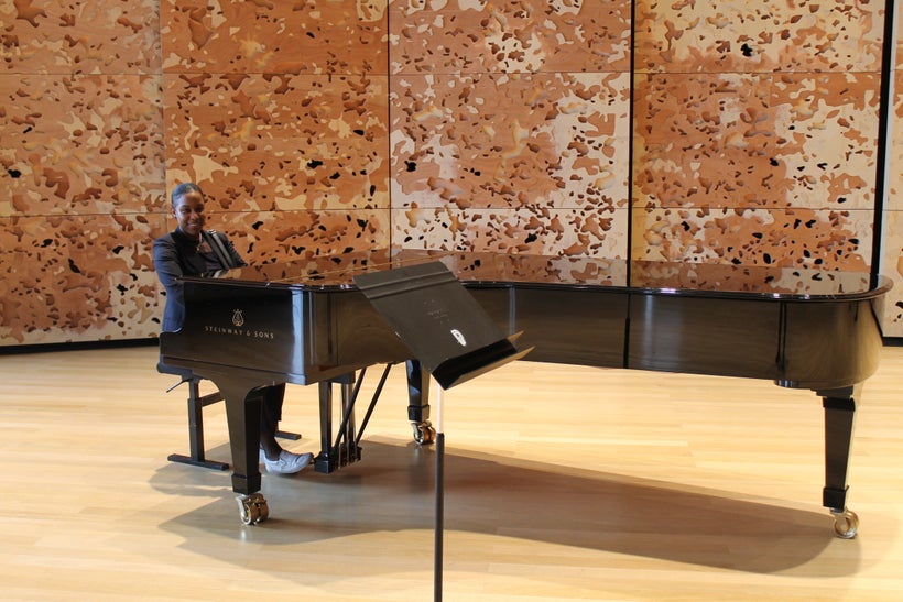 A rehearsal room at The Philharmonie de <em>Paris. </em>
