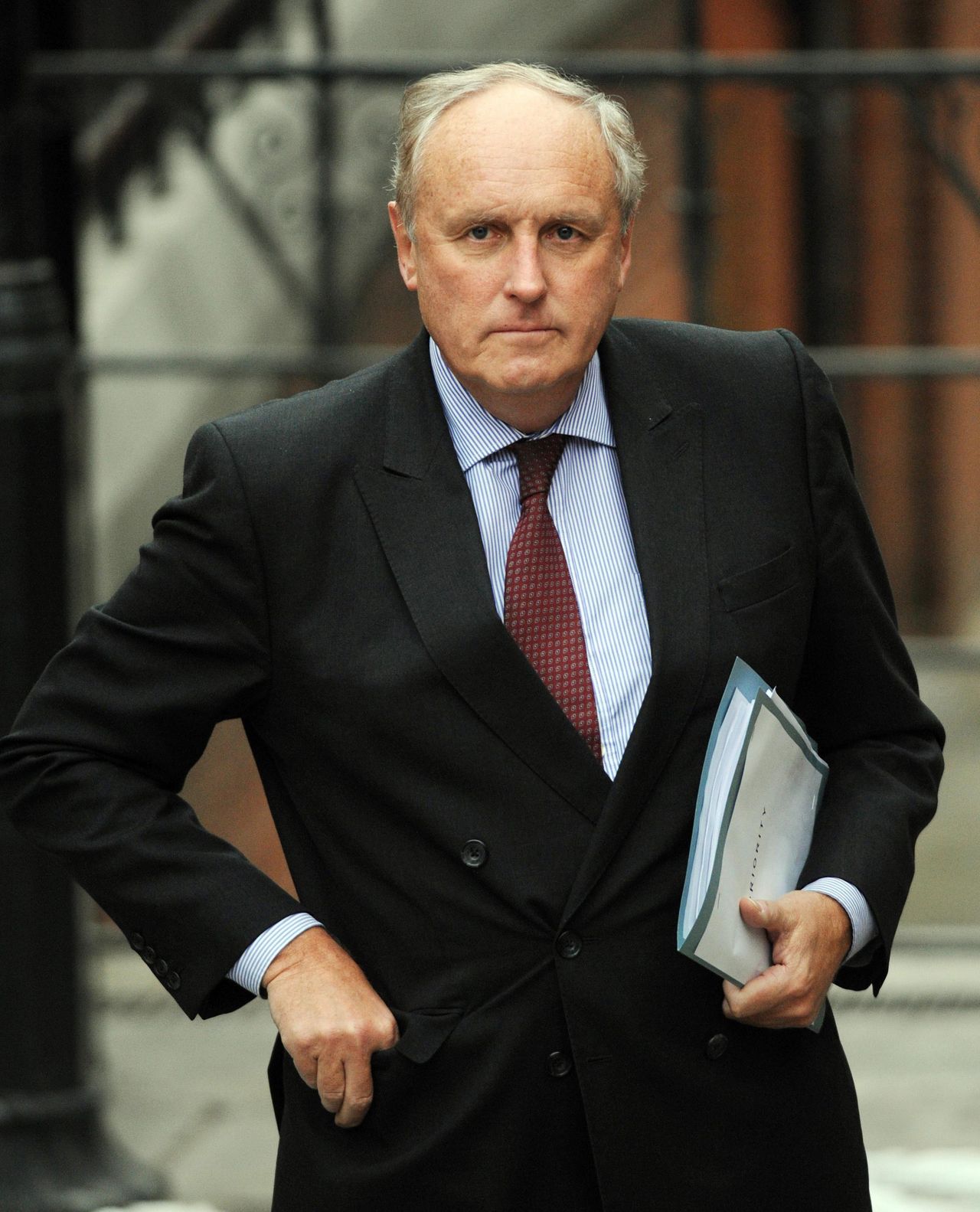 Daily Mail editor Paul Dacre arrives at the Leveson inquiry into press standards in 2012