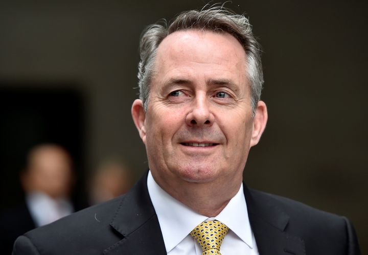 Liam Fox helped a baby suffering a seizure while on board a flight to the Philippines
