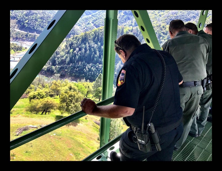 The Placer County Sheriff's Office shared this photo showing the area where the woman fell.