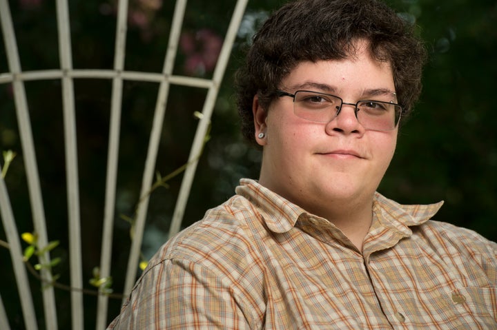 Gavin Grimm, 17, is photographed at his home in Gloucester, Virginia.