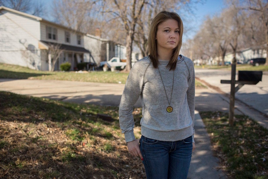 <strong>"Ally </strong>was visiting a friend when she was shot in the head. Unaware it was loaded, her friend was fooling around with a gun that her father had left on the table when it went off." (Lee’s Summit, Missouri, 2012.)