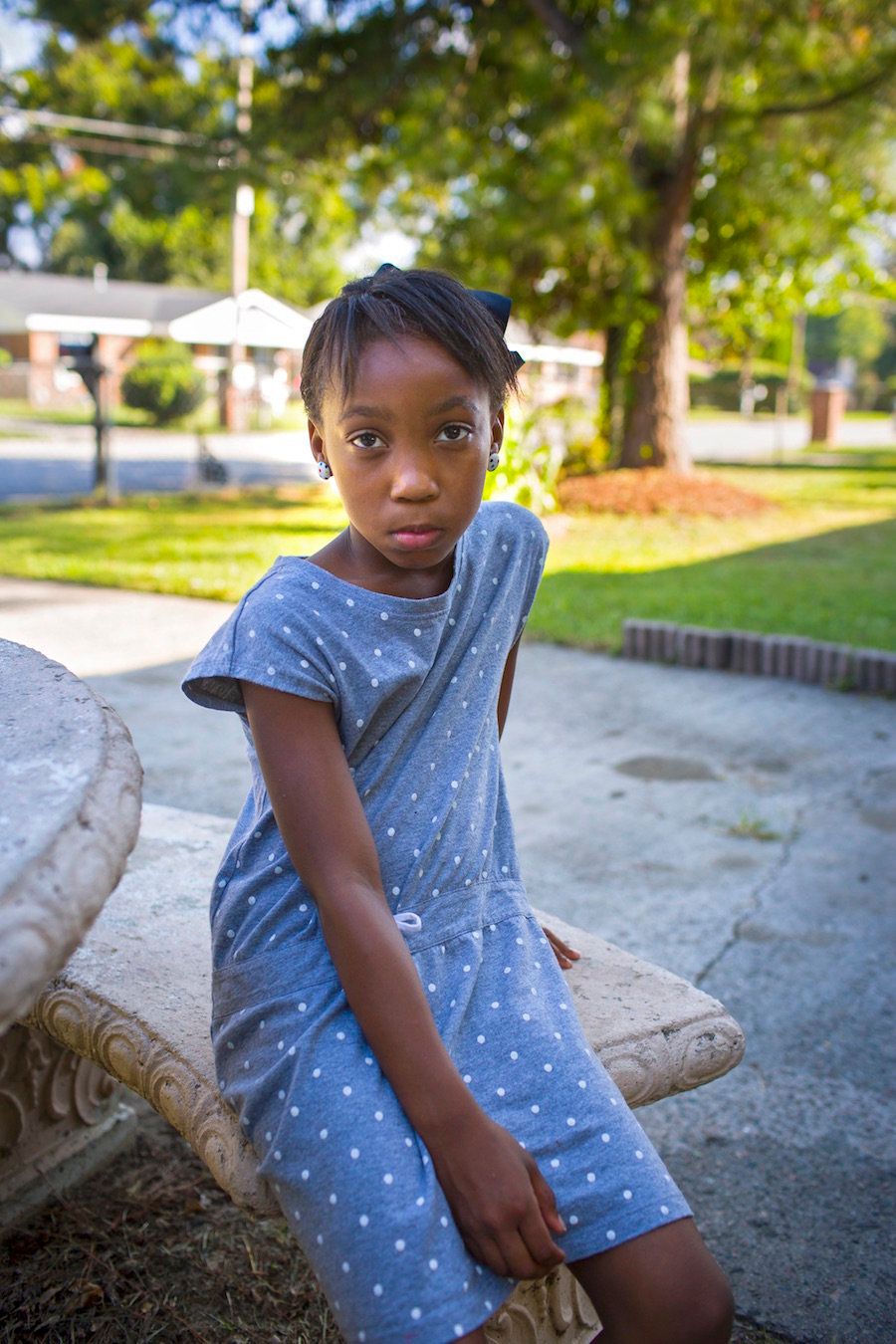 "Eight-year-old Taniya was shot by another third-grader in their classroom. The boy had found the gun in his home and brought it to school." (Augusta, Georgia, 2015.)