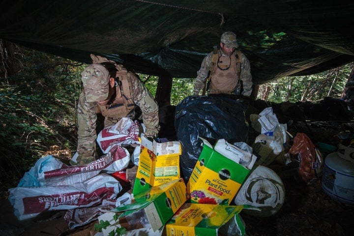 Growers typically camp in close proximity to the fields that they manage. These camps contain months’ worth of supplies.