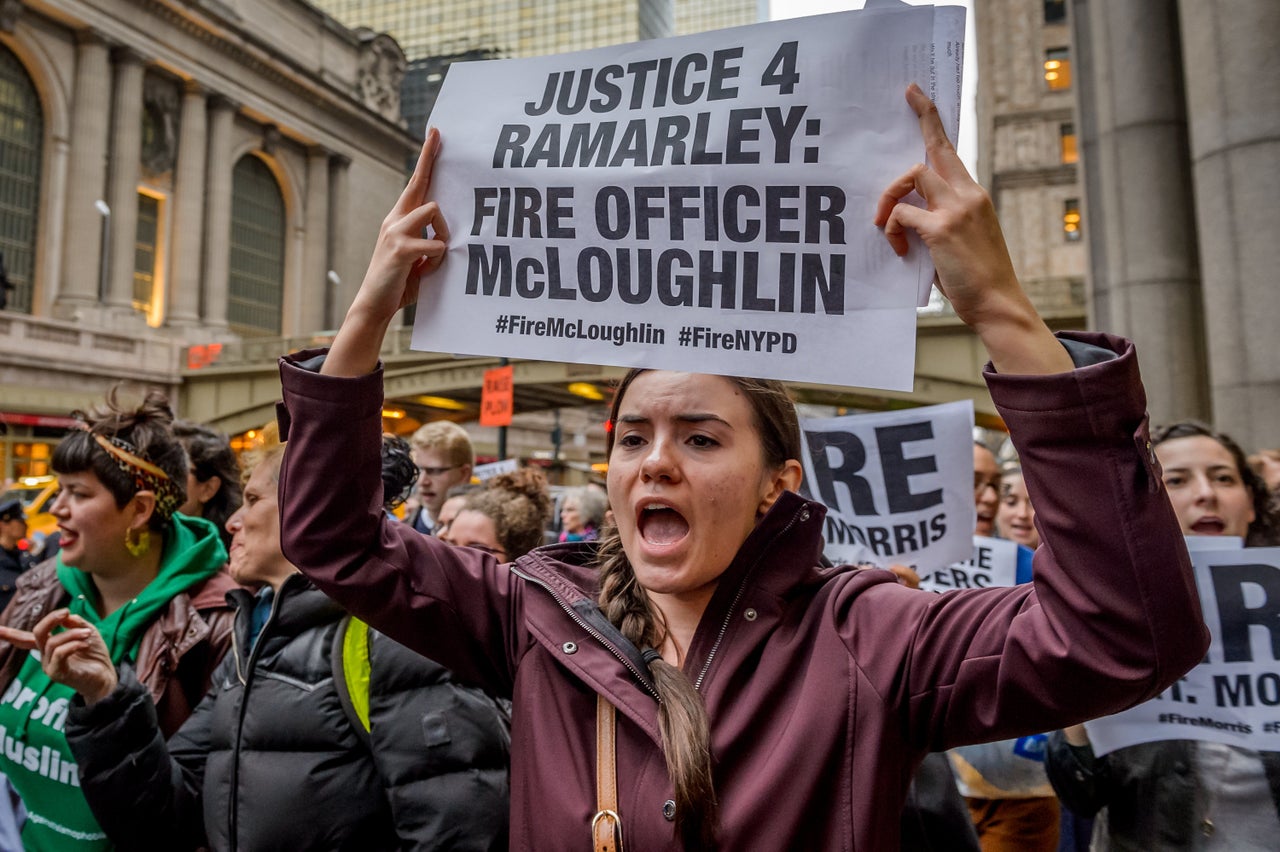 Jewish New Yorkers from across the five boroughs join Black Lives Matter-NY at Grand Central station, for a public action and vigil in conjunction with Beyond The Moments National Day of Action on April 4, 2017.