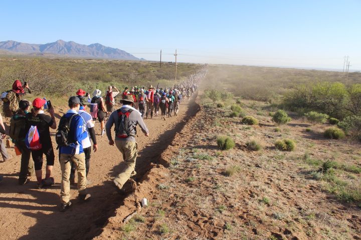 On the Trail at the 2017 Bataan Memorial Death March