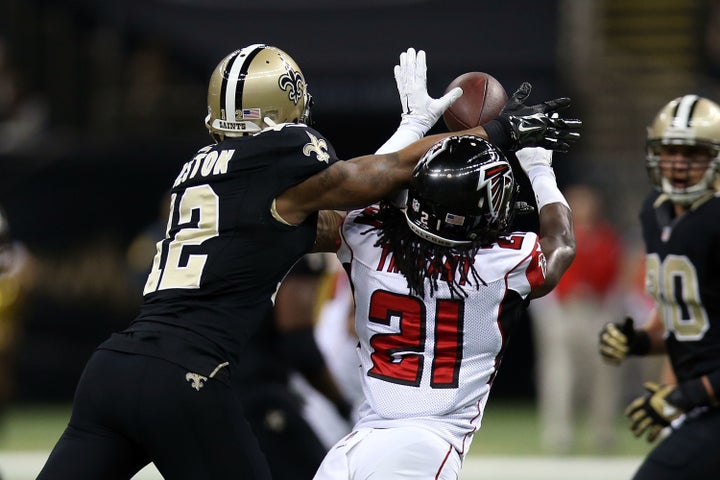 Trufant -- pictured in a 2014 game versus the Saints -- has been one of the game's premier cover guys since entering the league in 2013.