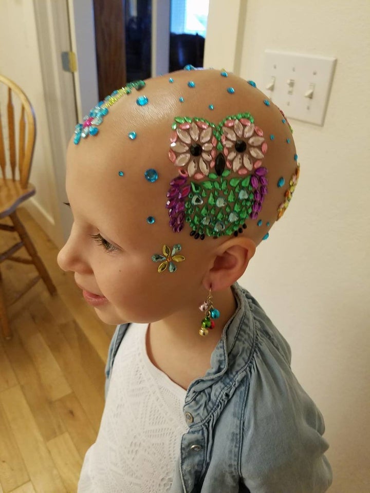 Wride said her daughter was thrilled when she saw the jewels on her head.